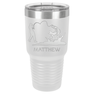 Custom Fishing 30oz Ringneck Tumbler